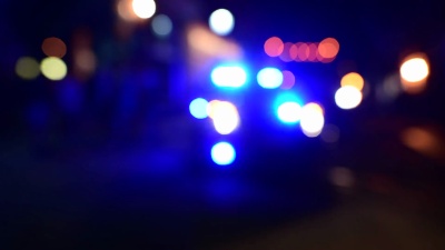 人群和警察背景