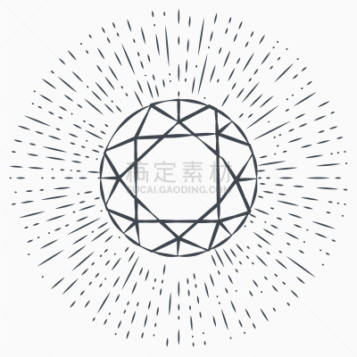 分离着色,图标,钻石,白色背景,华贵,模板,品牌名称,复古