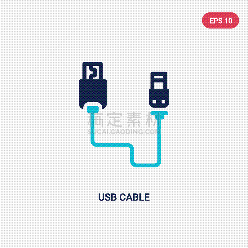 USB线,彩色图片,数字2,组物体,计算机图标,分离着色,数据,计算机,金属,沟通