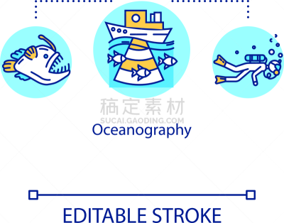 想法,海洋,矢量,轮廓,计算机图标,绘画插图,概念,水下,鱼类,彩色图片