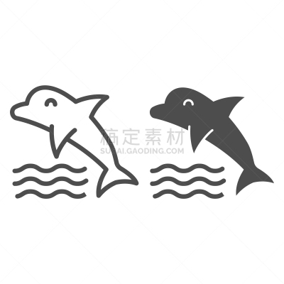 海豚,绘画插图,时尚,白色,轮廓,符号,计算机图标,数字10,矢量,移动应用程序