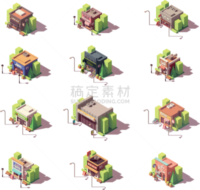 图标集,商店,小的,建筑业,电子行业,自行车,窗户,桌上玩具,建筑,理发师