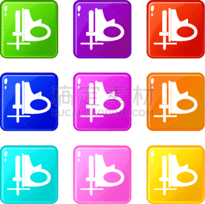 数字9,无绳电话,锯子,分离着色,黄色,图像,工业,建筑业,设备用品,收集
