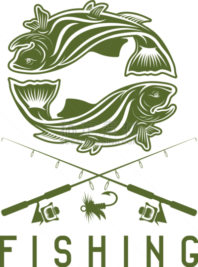 模板,鳟鱼,波纹,条纹,运动,野生动物,图像,设计,复古,钓鱼
