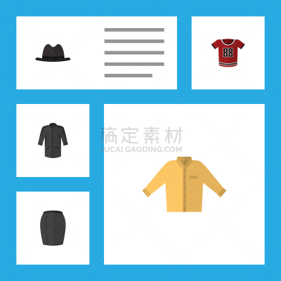 衣服,榕树,平坦的,计算机图标,巴拿马草帽,白色,红色,高雅,布置