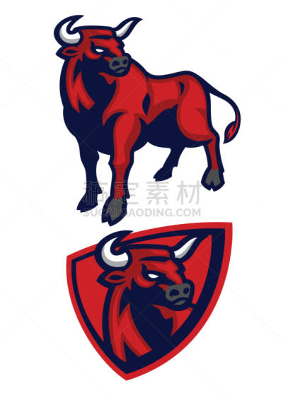 公牛,吉祥物,舞台,红色,牲畜,能力,图像,巨大的,力量,进攻