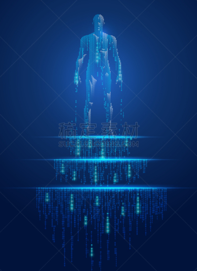 人造的,电子人,人,医学扫描,计算机,男人,概念,技术,图像,网络空间