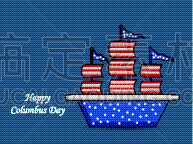 背景聚焦,哥伦布发现美洲纪念日,分离着色,白昼,旅途,十月,星期一,问候,庆祝