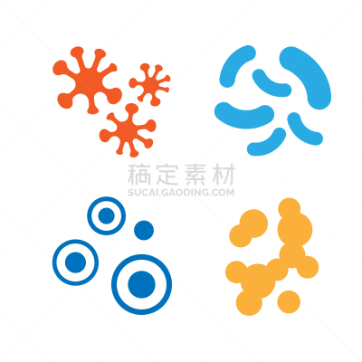病毒,矢量,细菌,化学元素周期表,生物学,微生物学,健康保健,背景分离,多样,病原