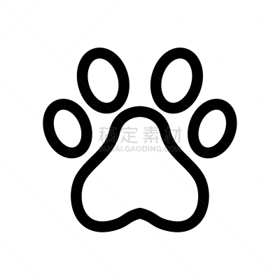 爪子,计算机图标,宠物,矢量,图像,方形画幅,绘画插图,狗,动物,动物身体部位