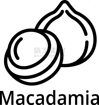 轮廓,计算机图标,澳大利亚坚果,高雅,农业,食品,成分,苹果核,植物,复古