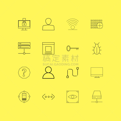 直的,图标集,网上交友,网线插头,计算机,眼部扫描仪,网络服务器,图像,矢量,标志