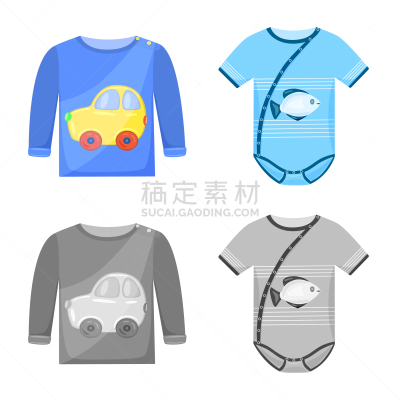 外衣,时尚,图标,分离着色,衣服,男孩,可爱的,毛衣,无尾礼服,设计