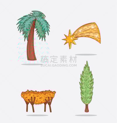 星形,主显节蛋糕,棕榈树,Balthazaar,东方三贤士,魔术师,白昼,黄金,布置