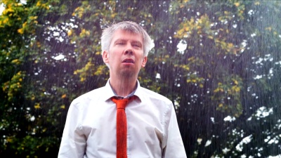 雨中的商人