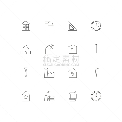 直的,建筑业,建筑体,计算机图标,三角板,工业,餐馆,矢量,工厂