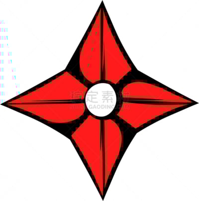 计算机图标,刀,动画片,分离着色,男孩,空手道,忍者,福字,红色,飞