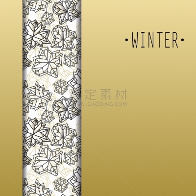 冬天,雪花,式样,白色,季节,黄金,图像,问候,庆祝,装饰