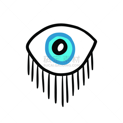 品牌名称,绘画插图,卡通,时尚,痕迹,开着的,矢量,手,蓝色眼睛