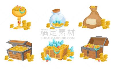 绘画插图,矢量,宝石,衣柜,贵重宝石,团体性运动,百宝箱,联系