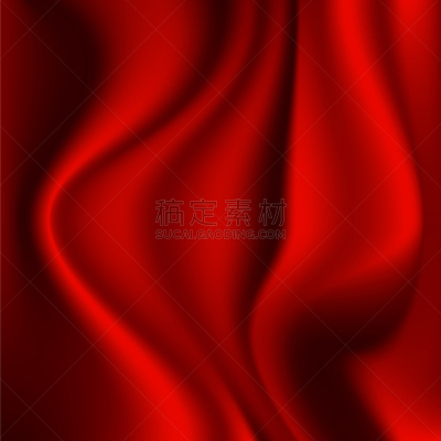 红色,打褶,材料,丝绸,山,矢量,纺织品,图像,团身翻
