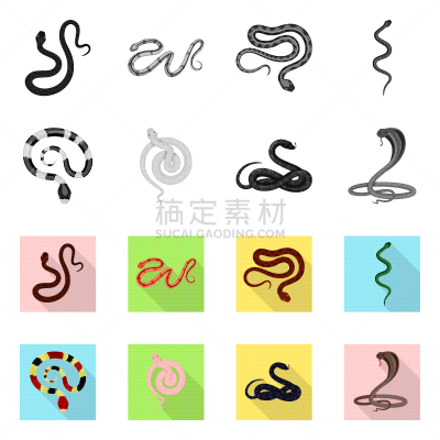 哺乳纲,危险,图标集,螺线,灰色,蛇,动物,舌头,尾巴