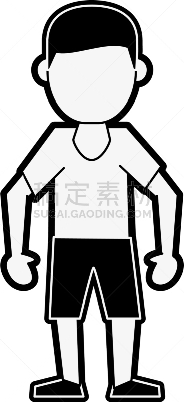 男人,卡通,头像,可爱的,商务,人,概念,肖像,图像,违约