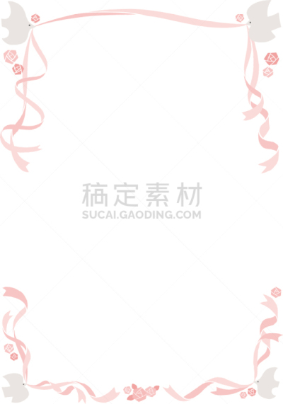 边框,鸟类,矢量,缎带,艺术标题,可爱的,玫瑰,华丽的,请柬,贺卡