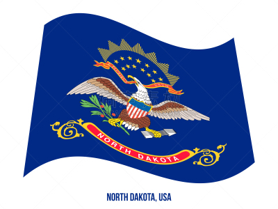 美国州旗,绘画插图,北达科他,美国,白色背景,矢量,亚利桑那州州旗,阿拉巴马州旗,美国东部,田纳西州旗