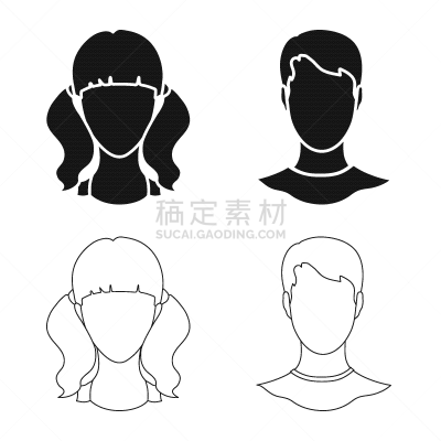 设计师,符号,分离着色,假发,男人,肖像,图像,女人,摄影,收集