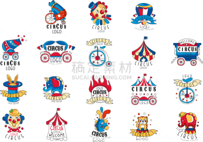 品牌名称,马戏团,色彩鲜艳,马奇,传统节日,象,模板,设计,布置