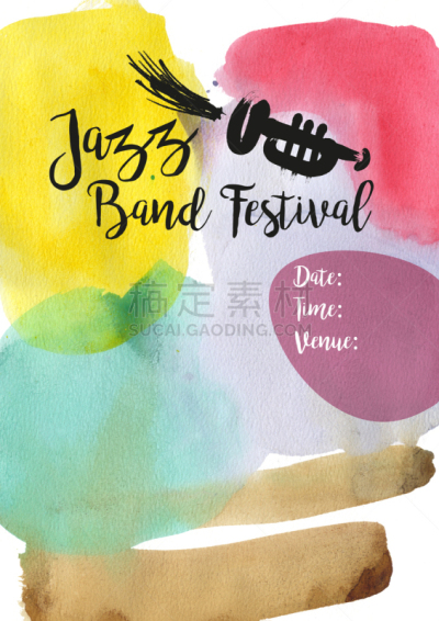 背景,爵士乐,抽象,水彩画,水彩画颜料,音乐符号,流行音乐会,澳大利亚,绘画插图