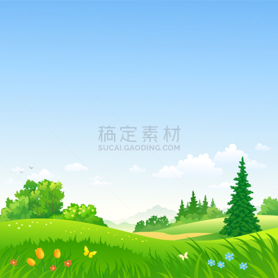 春天,地形,白昼,环境,云,公园,草,植物,夏天,花
