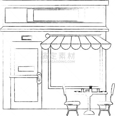 商店,卡通,白色,商务,食品杂货,图像,超级市场,餐馆,帐篷,绘制