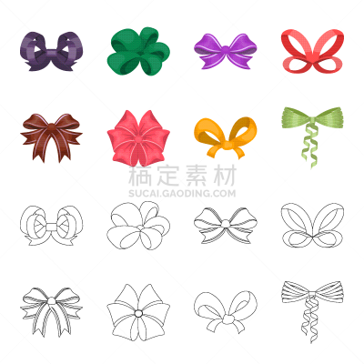 蜘蛛网,计算机图标,缎带,蝴蝶结,分离着色,轮廓,红色,纺织品,装饰,收集