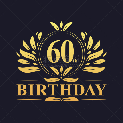 华贵,品牌名称,第六十岁生日,60岁到65岁,商务,请柬,事件,女性特质,复古风格,模板