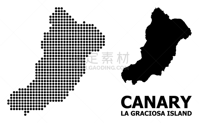 斑点,La Graciosa,岛,镶嵌图案,球体,优美,几何形状,概念,阴谋