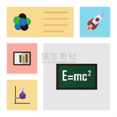 理论设计标签,质子,科学,平坦的,计算机图标,黄色,商务,红色,药,布置