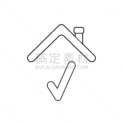 概念,在下面,计算机图标,复选标记,屋顶,商务,房屋建设,检查表,现代,选择