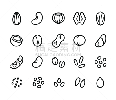 谷类,种子,计算机图标,坚果,素食,背景分离,食品,米,椰子,成分
