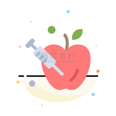 科学,苹果,彩色图片,计算机图标,平坦的,抽象,科学家,水果,落下