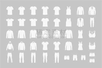 衣服,接缝,摆拍,纺织品,模板,时尚,男孩,白色,布置,绘制