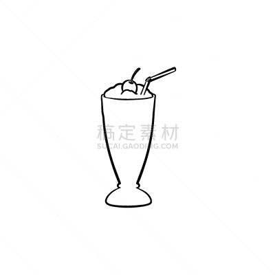 草图,玻璃杯,鸡尾酒,牛奶,计算机图标,白色,分离着色,轮廓,饮料,绘制
