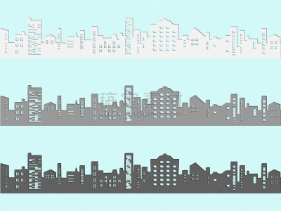 都市风景,白色,漫画,灰色,达义市,商务,建筑业,窗户,阴影,布置
