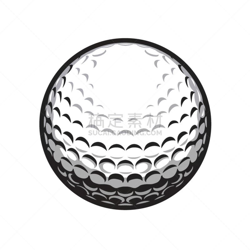 golf ball isolated