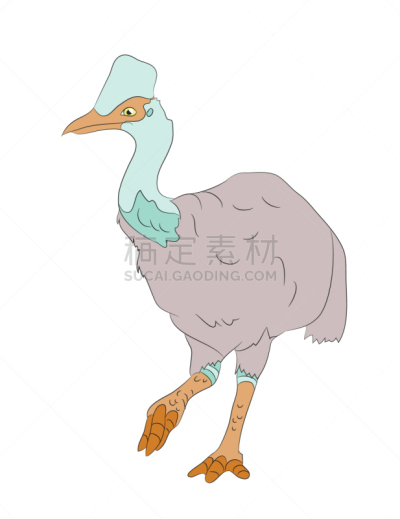 鸟类,恐龙,彩色图片,绘画插图,可爱的,华丽的,传统,侏罗纪,已灭绝生物,公园