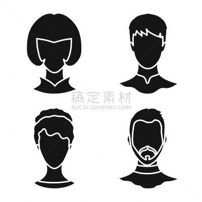 性格,侧面像,计算机图标,专业人员,肖像,女人,头发,发型,金色头发,设计