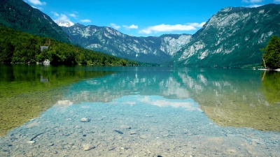 Bohinj湖，特里格拉夫国家公园，斯洛文尼亚，阿尔卑斯山