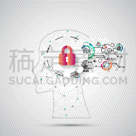 概念,人造的,发明家,私人财产标志,文档,科学家,弹性,模仿