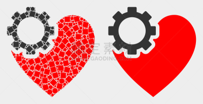 嵌齿,动物心脏,像素化,平坦的,计算机图标,健康保健,球体,热情,浪漫,爱